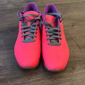 Hot Pink and Purple Nike Sneakers